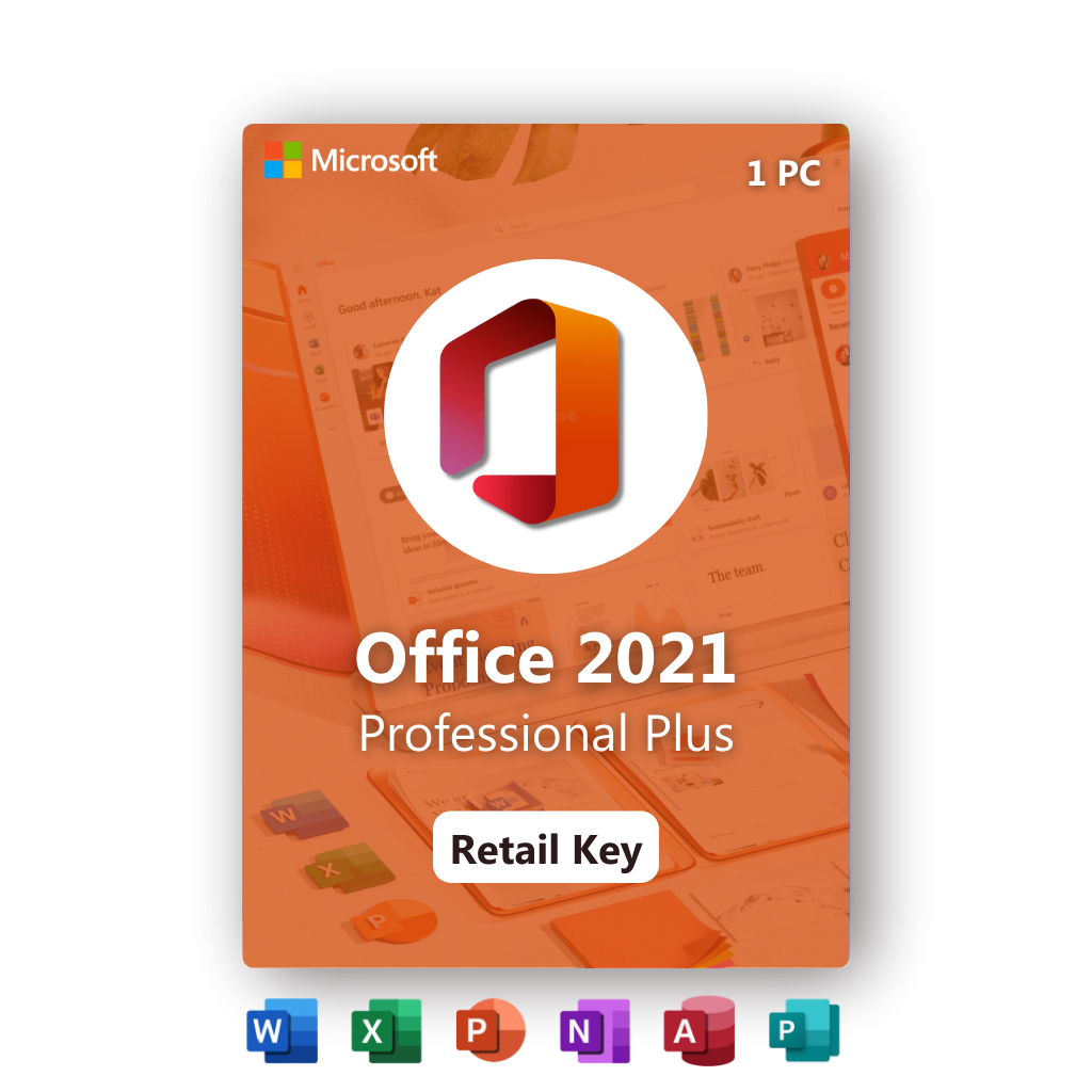 Retail] Office 2021 Pro Plus Activates 1 PC– All Key Plus